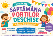 “Săptămâna Porților Deschise“ la Centrul de Zi pentru Copii din Năvodari, între 13 – 19 iulie 2026 și 3 – 9 august 2026